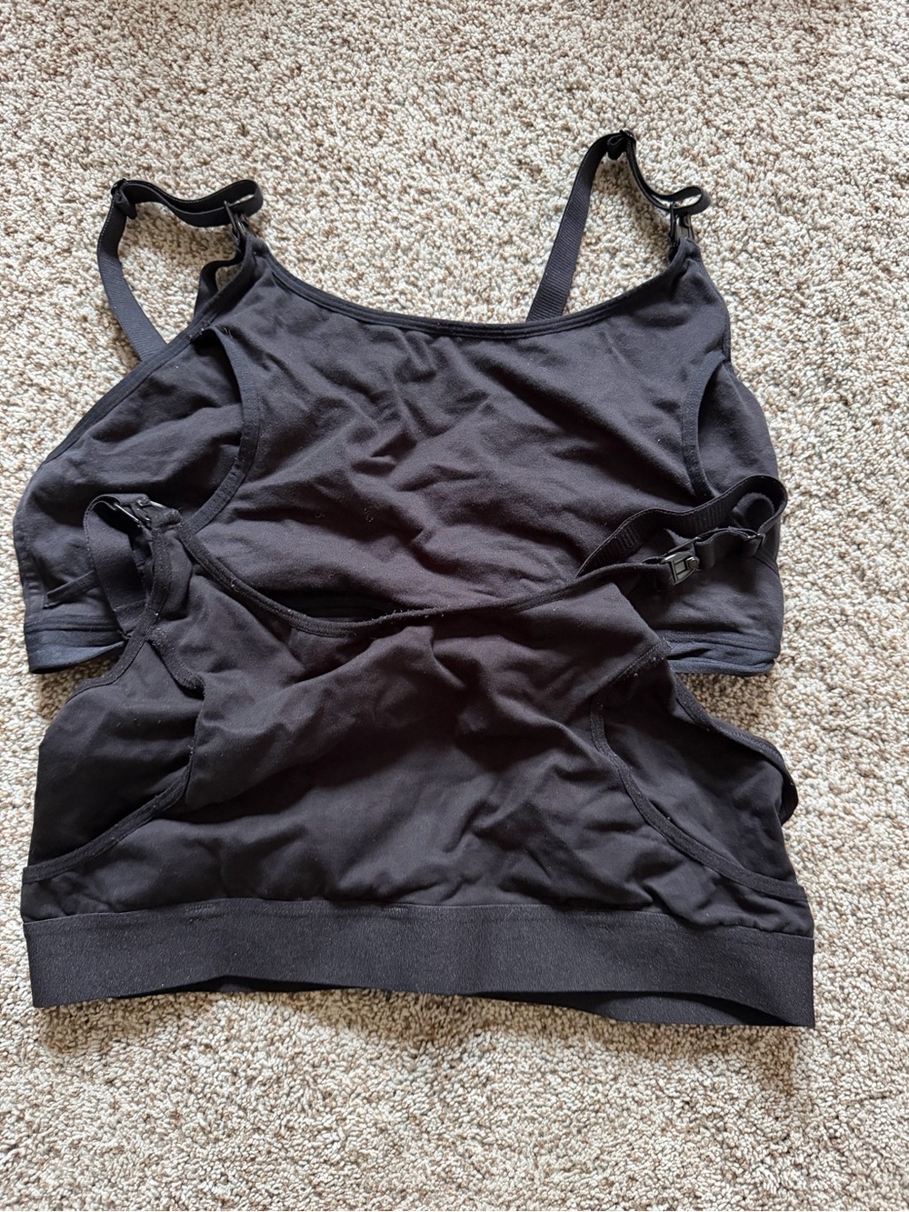 Black Wireless Maternity/Nursing Sleep Bra